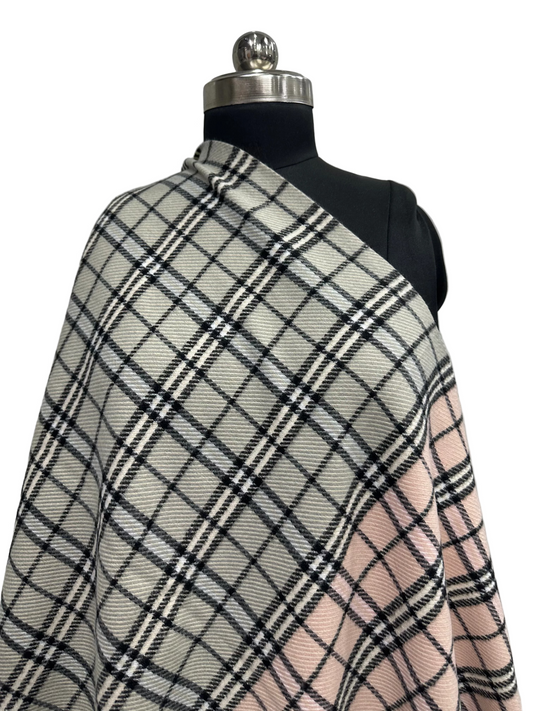 neutral and moody feel, focusing on that beautiful grey and black grid with just a hint of blush peeking through at the bottom. It feels very high-end and versatile.