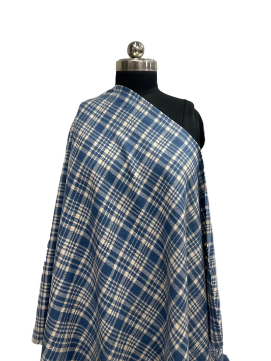 This piece has a completely different vibe—much more cozy, rustic, and playful with those pom-poms. The checkered pattern gives it a timeless, "cottagecore" aesthetic.