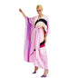 Kaftan Dress, Pink Multicolour Abstract Print, Batwing Sleeve, Relaxed Fit, Maxi Length