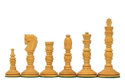 Chess Wooden Pieces Only – Tournament Chess Set (Rosewood &amp; Boxwood, 4" King)