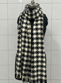 Black & White Smiley Face Scarf for Men & Women