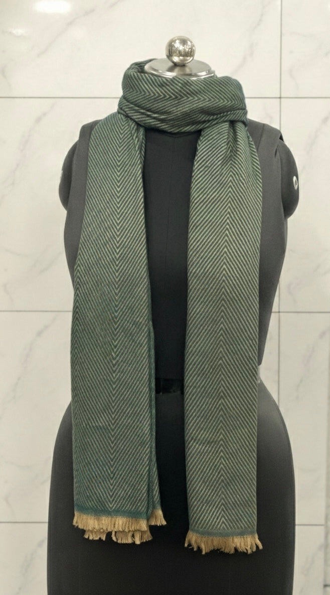Fisherman Musturd & Green  Scarf for Men & Women