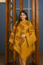 Kashmiri Shawl With Kashmire Embroidery, Indian Stole/Shawl, Mulit Color Embroidery Shawl, Aari Embroidery,Shawl Women, Kashmiri Accessory Size -28x80