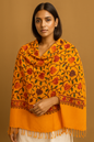 Kashmir Embroidered, Poly Acralic Wool 28"X80" Traditional Ari Embroidery Shawl/Stoles for Women,Ladies,Girls
