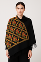 Kashmiri Shawl With Kashmire Embroidery, Indian Stole/Shawl, Mulit Color Embroidery Shawl, Aari Embroidery,Shawl Women, Kashmiri Accessory Size -28x80