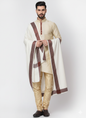 Men's Woven Border Woollen Lohi/Shawl [50" X 100"]