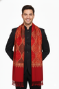 Men's Matka Embroided Acrylic Shawl