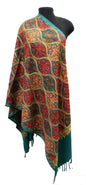 Kashmiri Shawl With Kashmire Embroidery, Indian Stole/Shawl, Mulit Color Embroidery Shawl, Aari Embroidery,Shawl Women, Kashmiri Accessory Size -28x80
