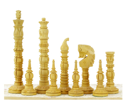 Wooden Chess Pieces Only, Tournament Chess Pieces Set for Wooden Chess Board, Made in Rosewood & Boxwood (Note - Chess Board & Storage Box Not Included),