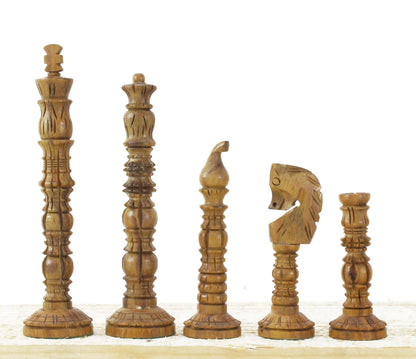Wooden Chess Pieces Only, Tournament Chess Pieces Set for Wooden Chess Board, Made in Rosewood & Boxwood (Note - Chess Board & Storage Box Not Included),