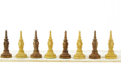 Wooden Chess Pieces Only, Tournament Chess Pieces Set for Wooden Chess Board, Made in Rosewood & Boxwood (Note - Chess Board & Storage Box Not Included),