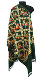 Kashmiri Shawl With Kashmire Embroidery, Indian Stole/Shawl, Mulit Color Embroidery Shawl, Aari Embroidery,Shawl Women, Kashmiri Accessory Size -28x80