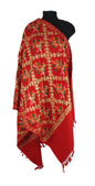 Kashmiri Shawl With Kashmire Embroidery, Indian Stole/Shawl, Mulit Color Embroidery Shawl, Aari Embroidery,Shawl Women, Kashmiri Accessory Size -28x80