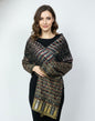 Women Wool Blend, Pink Jacquard Wovewn Designer Shawl/Wrap