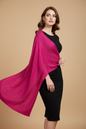 The vibrant magenta combined with the delicate gold stone work gives it a very luxurious, "royal" feel.