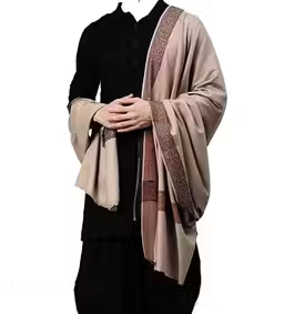 Men's Woven Border Woollen Lohi/Shawl [50" X 100"]