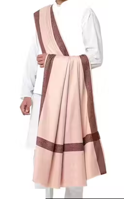 Men's Woven Border Woollen Lohi/Shawl [50" X 100"]