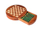 Wooden Magnetic Drawer Chess Set 10×10 – Classic square board with magnetic pieces and storage drawer — good size for both travel and home play