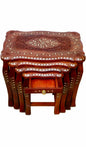 Wooden Nesting Stool/Table Set – Sheesham Wood